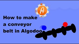 Tutorial  How to make a conveyor belt in Algodoo [upl. by Llerdnam]