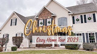 COZY CHRISTMAS HOME TOUR 2023  Traditional Coziest Christmas Decorating Ideas [upl. by Adidnac]