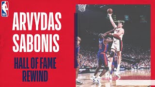 Why Arvydas Sabonis was one of the most dominant NBA players EVER  Hall of Fame REWIND ⏪ [upl. by Gilchrist]