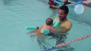 Ejercicio para bebés en Escuela de Natación Club Cañada [upl. by Tyika]