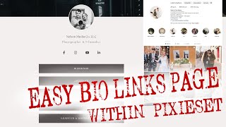 How to Add a Bio Links Website Page for Instagram on Pixieset [upl. by Papagena]