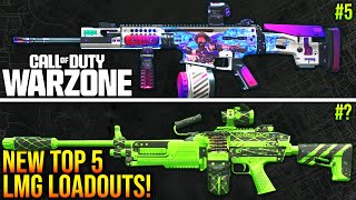 WARZONE New TOP 5 BEST LMG META LOADOUTS After Update WARZONE Best Weapons [upl. by Noryb]