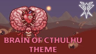 Terraria Vanilla Bosses Music  quotBloodyPsychotic Mindquot  Theme of the Brain of Cthulhu [upl. by Elleinnod]