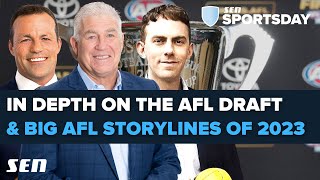 Indepth AFL Draft and 2023 storylines chat with Cal Twomey Brad Johnson amp Gerard Healy  SEN [upl. by Sou]