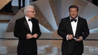 Steve Martin and Alec Baldwins Opening Monologue 2010 Oscars [upl. by Akcirred]