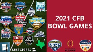 College Football Bowl Games 202122 Schedule Tracker Matchups Dates amp Times For All 42 Bowls [upl. by Jacquenette]