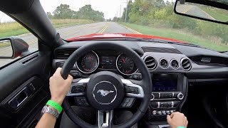 2020 Ford Mustang EcoBoost High Performance Package  POV Test Drive Binaural Audio [upl. by Leirbaj]