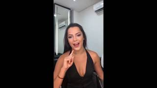 EMILLY NA LIVE DO MAQUIADOR THIAGO SCAGLIARINI 051018 [upl. by Anis824]