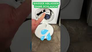 Kein Ablassschlauch am Flusensieb Mit diesem Trick fängst Du das Wasser auf [upl. by Rayle]