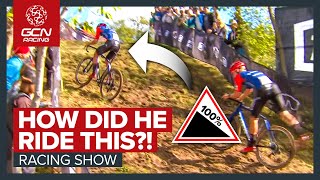 The GREATEST Display Of Cycling Skill We’ve Ever Seen  GCN Racing News Show [upl. by Willock17]