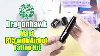 Dragonhawk Mast P15 Wireless Tattoo Machine Advanced Bundle [upl. by Lerad]