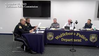 16 November 2023 Wolfeboro Police Commission [upl. by Achorn]