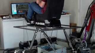 6DOF platform calibration testing 1 stabilized video [upl. by Castra]