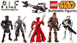 All Lego Star Wars Buildable Figures Summer  Autumn 2017  Lego Speed Build Review [upl. by Koch]