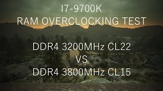 Black Desert Online I79700K DDR4 RAM Overclocking Test3200MHz CL22 vs 3800MHz CL15 [upl. by Ennalyrehc166]