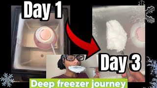 STARTING OVER MY DEEP FREEZER  DAY 13 CREATING FREEZER FROST [upl. by Kral]