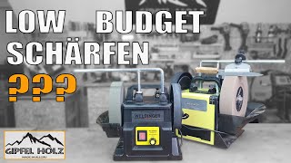 Alles schärfen mit einer Nassschleifmaschine  Weldinger NSM 200 Vario  Taugt ein Low Budget Gerät [upl. by Aicened]