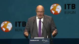 ITB Berlin 2019 Bundeswirtschaftsminister Peter Altmaier [upl. by Artkele]