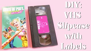 DIY VHS Cassette Slip Case with Labels Templates included [upl. by Eoin]