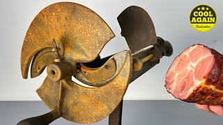 Rusty Meat Slicer Restoration  I’m Making a Sandwich for You [upl. by Nylitak]