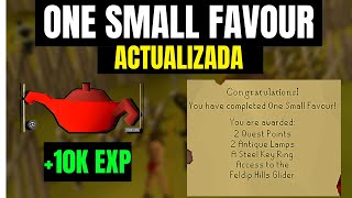 OSRS Como Hacer la Quest ONE SMALL FAVOUR Rapido GUIA ACTUALIZADA Old School Runescape [upl. by Bowie]