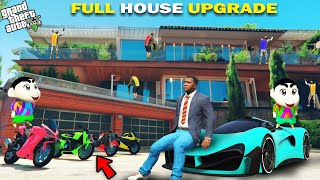 GTA 5  Franklin Shinchan amp Pinchan New Big Ultra Premium Luxury House Upgrade GTA 5 [upl. by Nerland177]