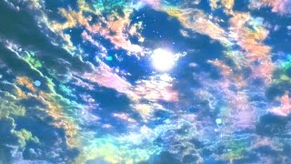 🌈 Rainbow Background Video ⛅Iridescent Clouds Background Video Silent Sky [upl. by Nick]