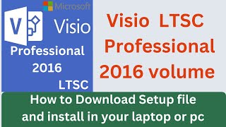 microsoft Visio LTSC professional 2016 setup download  visio download  download microsoft visio [upl. by Kirk]