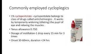 Cycloplegic drugs  Full explanation by Prabhsheel Kaur  effect of cycloplegic drugs Optometey [upl. by Niddala]