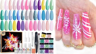 Modelones Dip Powder Nail KitChristmas Nail Artmodelonesofficial [upl. by Essilec254]