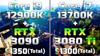 Core i9 12900K  RTX 3090 vs Core i7 13700K  RTX 3080 Ti  PC Gameplay Tested [upl. by Htenywg]