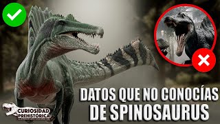 ¡5 DATOS QUE NO CONOCÍAS DE SPINOSAURUS [upl. by Ydnirb]