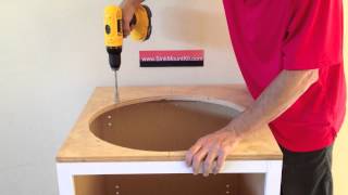 How to install undermount sinks [upl. by Nylrehc996]