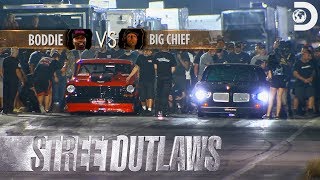 Race Replay Big Chief vs Boddie  Street Outlaws [upl. by Enecnarf]