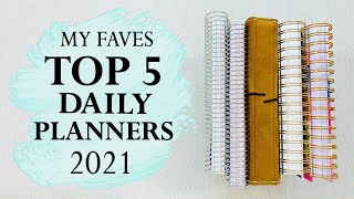 MY TOP 5 DAILY PLANNERS for 2021 [upl. by Humfrey]