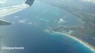 Impresionante aproximación y aterrizaje en Cancun México  Boeing 737800 Aeromexico [upl. by Haissi]