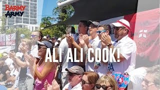 quotAli Ali Cookquot  The Barmy Army Congratulate Alastair Cook On 150 Consecutive Tests  Ashes 201718 [upl. by Rramaj]