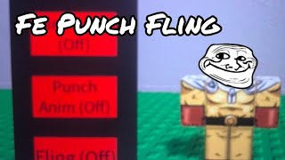 FE Punch Fling  Anim  Dino Script Roblox [upl. by Comfort]