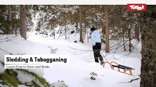 Sledding amp Tobogganing Safety Tips – Learn How to Steer and Brake [upl. by Lontson420]