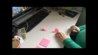 folding a tulip with post it notes [upl. by Norean]