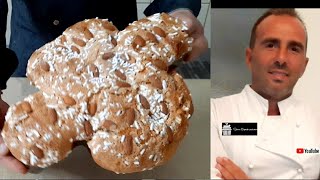 Colomba di Pasqua classica mandorlata con lievito madre ricetta con alternativa con lievito di birra [upl. by Anitirhc]