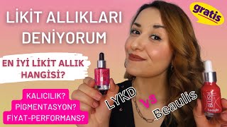 UYGUN FİYATLI LİKİT ALLIKLARI DENİYORUM  Beaulis Blush It Likit Allık vs LYKD Likit Allık gratistr [upl. by Uno]