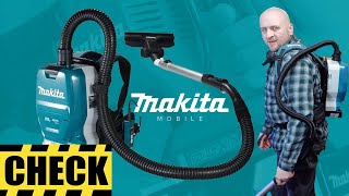 Makita Akku Staubsauger Rucksack Test [upl. by Haimrej947]