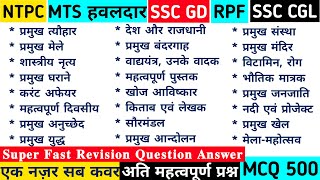 Statics Gk  SSC MTS EXAM 2024  SSC GD  NTPC EXAM  RPF Exam  SSCMTSEXAM2024 SSCGD SSCCGLEXAM [upl. by Chapnick]