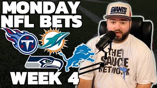 MNF NFL Picks Week 4 Bets  NFL Bets With Kyle Kirms [upl. by Tsai]