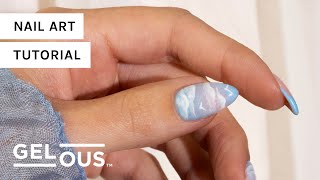 Taylor Swift quot1989quot Inspired Cloud Gel Manicure  Gel Nail Art Tutorial  Gelous Gel Nail Polish [upl. by Pevzner434]