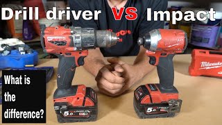 DRILL VS DRIVER Whats The Difference Cordless Drill Vs Impact DriverCOMPARISON [upl. by Anderea]