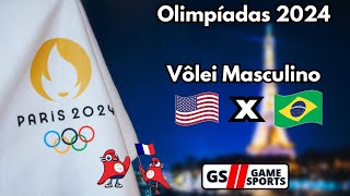 OLIMPÍADAS PARIS 2024  ESTADOS UNIDOS X BRASIL  VOLEI DE QUADRA  NARRAÇÃO AO VIVO [upl. by Ebenezer363]