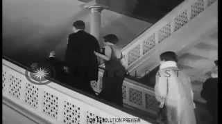 Inside the old Metropolitan Opera House beautifully dressed patrons 1938 [upl. by Enaffit104]