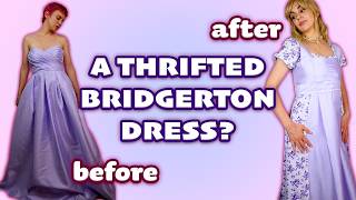 Did I thrift a Regency Era gown Full Bridgerton Dress Costume Tutorial [upl. by Nairolf]